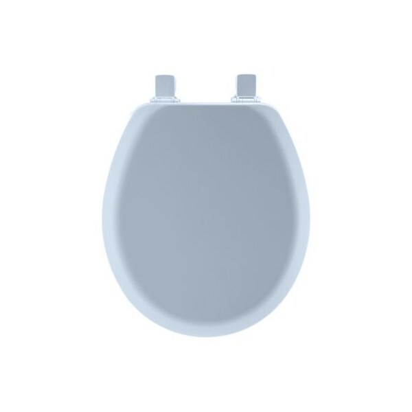 Mayfair Toilet Seat Rnd Wood Sky Blue 41EC 034/46EC Zoro